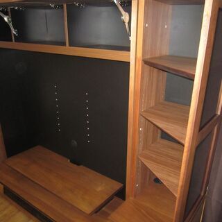 R218 IDC大塚家具 壁面テレビボード「ヴァイス」、リビングTVボード 幅240cm 美品 37万円