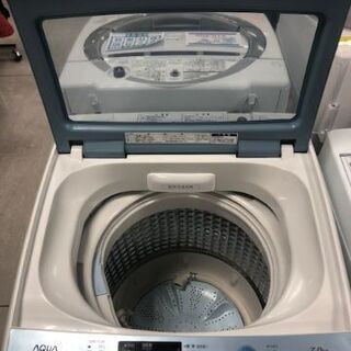 1年間動作保証付 AQUA 全自動洗濯機 7.0kg 2017年製【トレファク南柏】