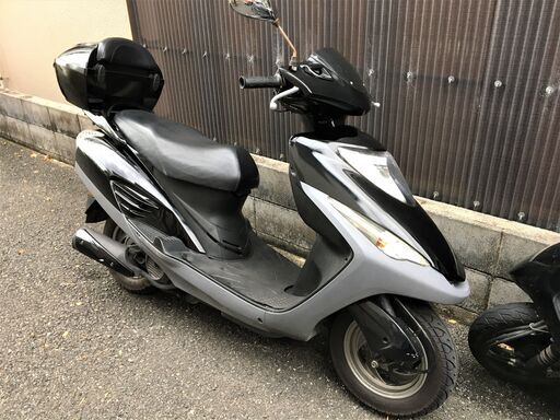 即乗りで快適♪『自賠責、グリップヒーター、BOX付』　ホンダ e彩125　☆始動良好♪4スト低燃費　通勤通学に♪