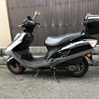 即乗りで快適♪『自賠責、グリップヒーター、BOX付』　ホンダ e彩125　☆始動良好♪4スト低燃費　通勤通学に♪