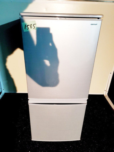 ①✨高年式✨1585番 シャープ✨ノンフロン冷凍冷蔵庫✨SJ-D14D-S‼️