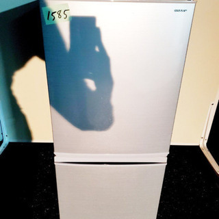 ①✨高年式✨1585番 シャープ✨ノンフロン冷凍冷蔵庫✨SJ-D14D-S‼️