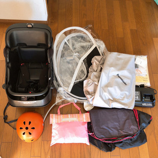 2018年 ギュットミニDX 16Ah 総額約20万！ レインカバー等 付属品11点 Panasonic 子供乗せ電動自転車 3人乗り