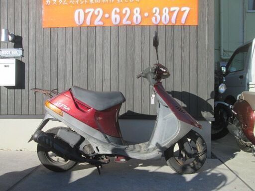 ★18000円　セピア　ＣＡ1ＥＡ　実動車★スズキ　原付　スクーター 　赤！2スト