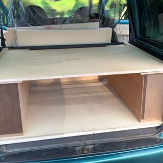 【ネット決済】車の内装　床の板、後のスペースに荷物置き、棚やボックス