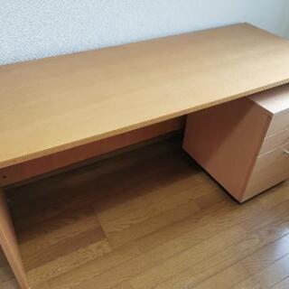 無印良品☆ブナ材デスクとキャビネット大型☆作業台などに