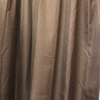 ■カーテン■２枚組■茶色■100幅×長さ138cm