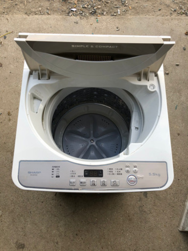 SHARP 2017年製　洗濯機　5.5kg