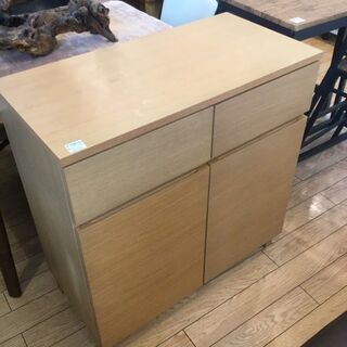 無印良品 2枚扉ｷｬﾋﾞﾈｯﾄ ﾌﾞﾗｳﾝ 【ﾄﾚﾌｧｸ桶川店】 無印良品 (ムジルシリョウヒン) キャビネット ブラウン 213 2枚扉
