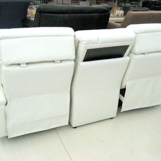 ソファ 電動リクライニングソファ 180×89×94cm 3分割 リモコン付き 3人掛け
