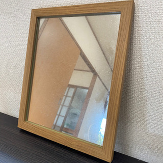 格安❗️木枠ミラー　壁掛け鏡