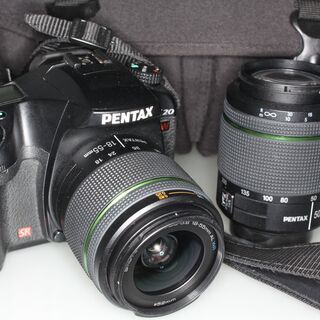 PENTAX K20D-W 18-55/50-200付 手渡し限定 - カメラ