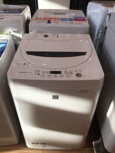 【安心６カ月保証付】SHARP 全自動洗濯機 ES-G4E3-KW 2016年製 【ﾄﾚﾌｧｸ桶川店】