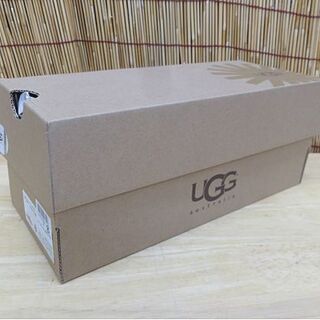 未使用 UGG ビーチサンダル FLUFFIE 1684 W/CHBT 25.0cm ムートン チェストナッツブラウン フラッフィー ビーサン アグ