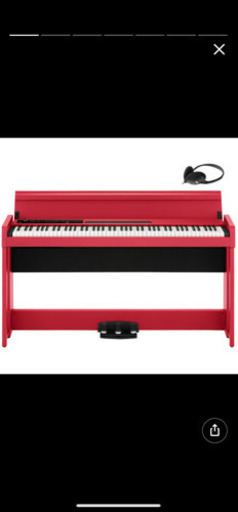 赤い電子ピアノ　値段交渉可能