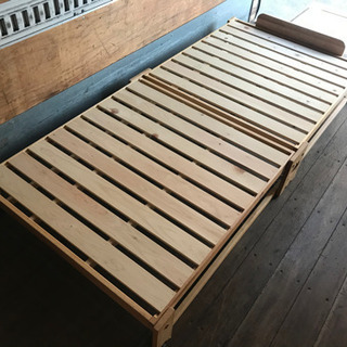 配送料込み❗️8000円　中居木工　折り畳みベッド
