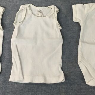 ＜ほぼ新品＞50サイズ　BABY CLUB　赤ちゃん服　3枚セット