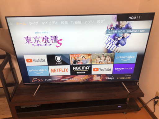 手渡し用 TCL50型4K液晶テレビ