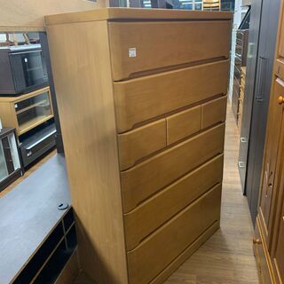 ダークブラウン 6段チェスト　ニトリ ニトリ 6段チェスト ダークブラウン Nフィルン ※天板シミ有 売場展開中