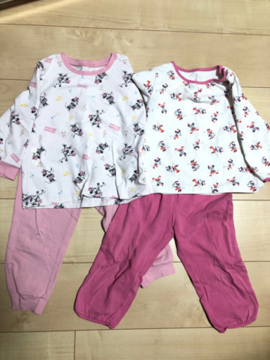 Uniqlo ミニーちゃんパジャマ90 100センチ ミキミニ 上野幌の子供用品の中古あげます 譲ります ジモティーで不用品の処分