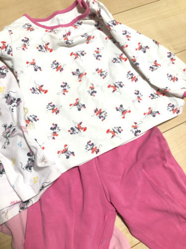 Uniqlo ミニーちゃんパジャマ90 100センチ ミキミニ 上野幌の子供用品の中古あげます 譲ります ジモティーで不用品の処分