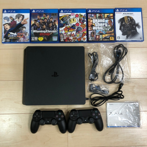 完動品】PlayStation4 CUH-2200A コントローラー2つ-