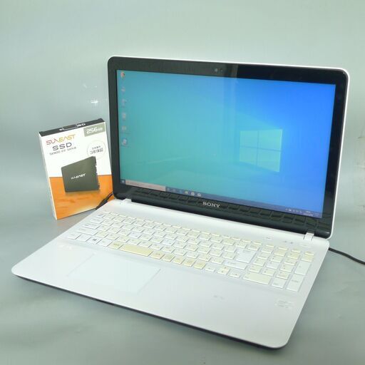 送料無料 新品SSD256GB 早い者勝ち 中古良品 15.5型 SONY VAIO SVF152C1JN ノートパソコン 第3世代Core i5 8GB BD-RE 無線 テンキー Windows10 Office