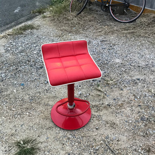 バーカウンター椅子　赤