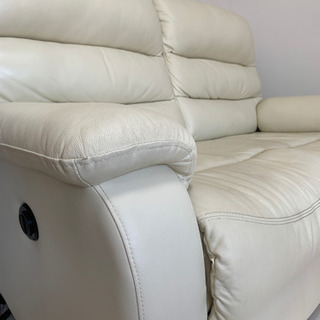 ロギンズ　イタリア本革　電動リクライニングソファー　お値下げしました！！ 最終価格 ROOMDECO ロギンズ イタリア製本革電動リクライニングソファ