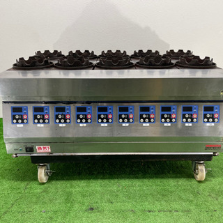 山岡金属/YAMAOKA  業務用　釜飯コンロ　10口タイプ　全自動マイコン式　釜飯ガッツ楽々　KGR-101A