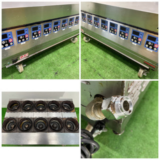 山岡金属/YAMAOKA  業務用　釜飯コンロ　10口タイプ　全自動マイコン式　釜飯ガッツ楽々　KGR-101A