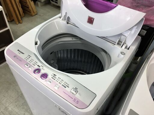 シャープ5.5K洗濯機Ag+イオンコート　2013年製！！分解クリーニング済み！！