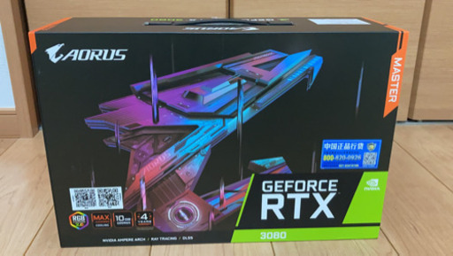 PCパーツ GIGABYTE RTX3080 AORUS MASTER 10GB
