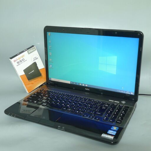 送料無料 新品SSD256GB 1台限定 ノートPC 中古良品 15.6型 NEC LS550F26B 第2世代Core i5 8GB BD-RE 無線 Windows10 テンキー LibreOffice