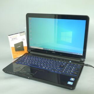 【薄型✨美品】富士通ノートパソコン✨ブルーレイ✨SSD✨8G ✨カメラ付 最新Windows10+office 爆速新品SSD256GB 富士通 LIFEBOOK AH56/C i5