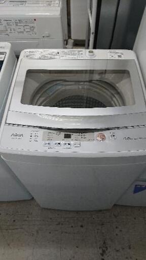 【クリーニング済】アクア5.0㎏全自動洗濯機「AQW-GS50H」（2020年製）