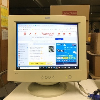 IBMブラウン管モニターフルカラー　E74  15インチ　(実測...