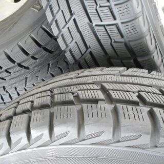 スタッドレス深溝＆程度良好！ 横浜GEOLANDAR 215/70R15 グランドハイエース純正アルミ