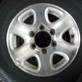 スタッドレス深溝＆程度良好！ 横浜GEOLANDAR 215/70R15 グランドハイエース純正アルミ
