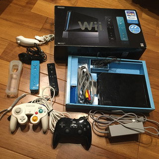 Wii本体 リモコン付 人気ソフト付き すぐに遊べるセット クロ