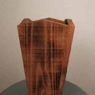花瓶　花器　木製　