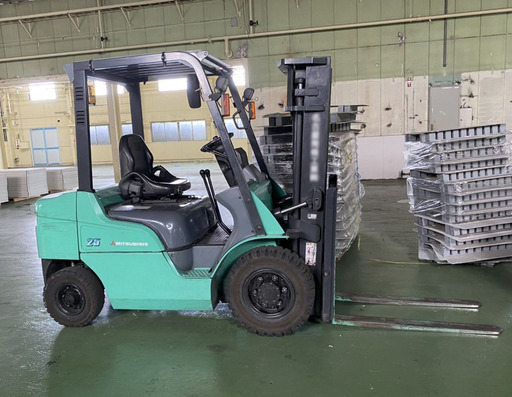 三菱 フォークリフト FG25D / 社内点検記録表あり / 状態良好