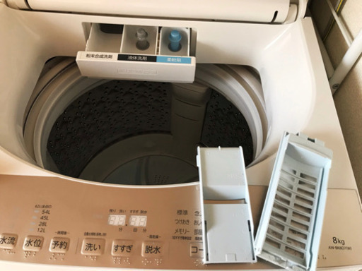 AW-BK8D7-W 全自動洗濯機 グランホワイト [洗濯8.0kg /乾燥機能無 /上開き]