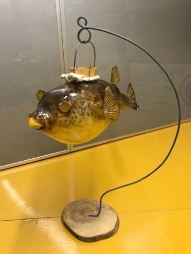 ふぐ提灯 ハンドメイドスタンド付 珍品 エイユークリエイト 与野のインテリア雑貨 小物 置物 オブジェ の中古あげます 譲ります ジモティーで不用品の処分