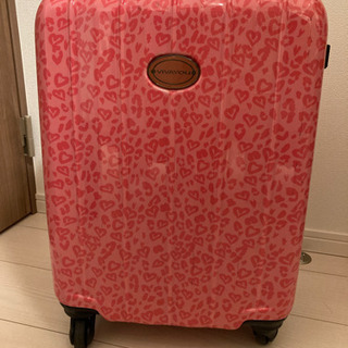 スーツケース　機内持ち込み　かわいい　ピンク　ハート