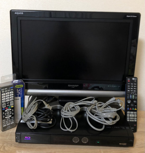 【液晶テレビ＋レコーダーセット】シャープアクオス20型 ブルーレイディスクレコーダー