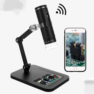 F210 WiFi デジタル顕微鏡 HD1080P 1000X ポータブル電子拡大鏡カメラ 8 LED USB マイクロスコープ内視鏡カメラ子供ツール