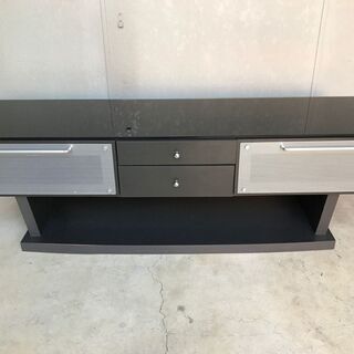 ローボード AVボード ガラス天板 フラップ扉 テレビ台 テレビボード ...