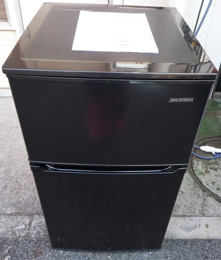 ☆アイリスオーヤマ IRIS OHYAMA KRSD-9A-B 90L ノンフロン2ドア冷凍冷蔵庫◆2019年製・手頃なサイズ感