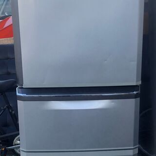 三菱ノンフロン冷凍冷蔵庫 MR-C34ET-AS形　2012年製...